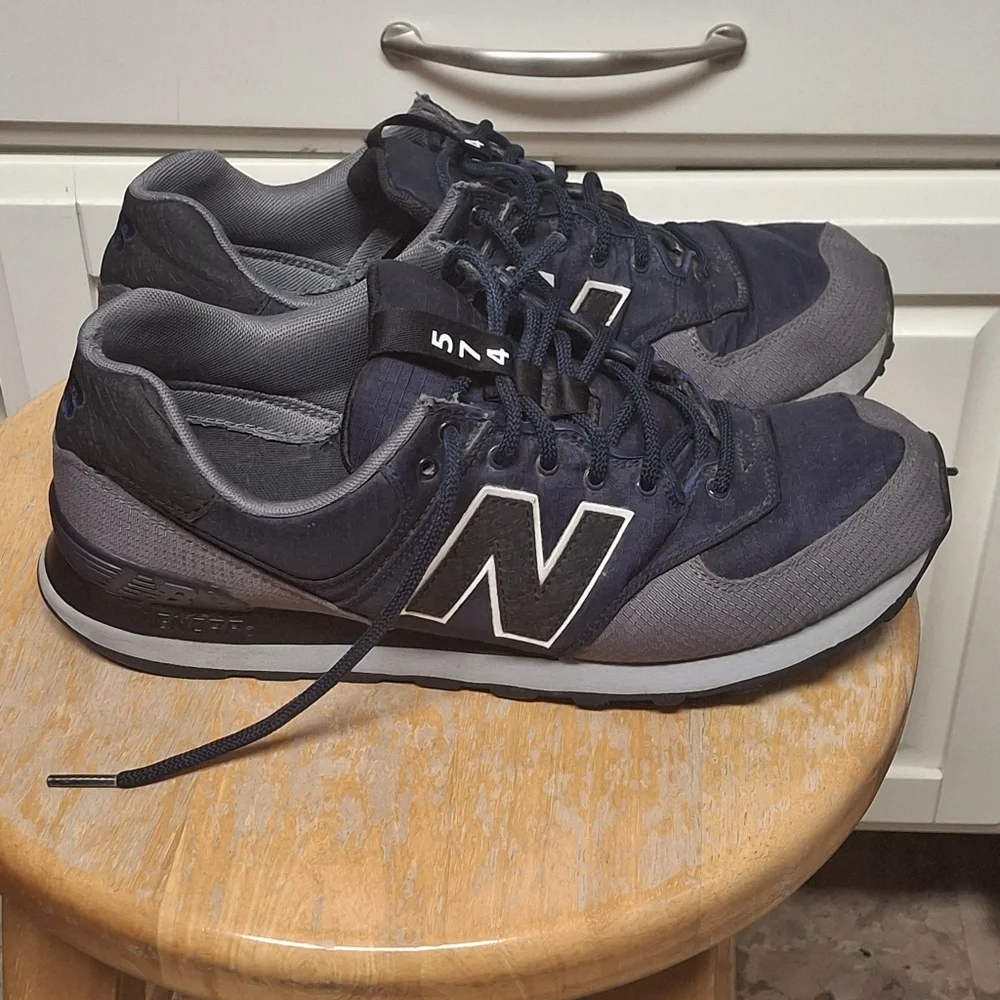 Gently Used Men's New Balance 574pte Outdoors Escape Pack Blue/grey Size 9.5 - Picture 2 of 10